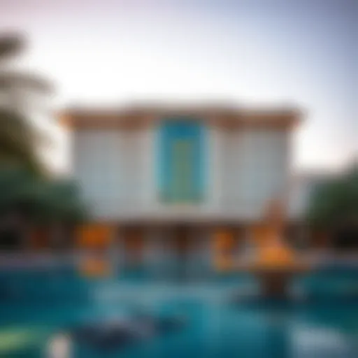 Majestic exterior of the St. Regis Saadiyat showcasing architectural elegance