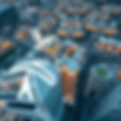 Aerial view of TEcom Free Zone showcasing modern architecture