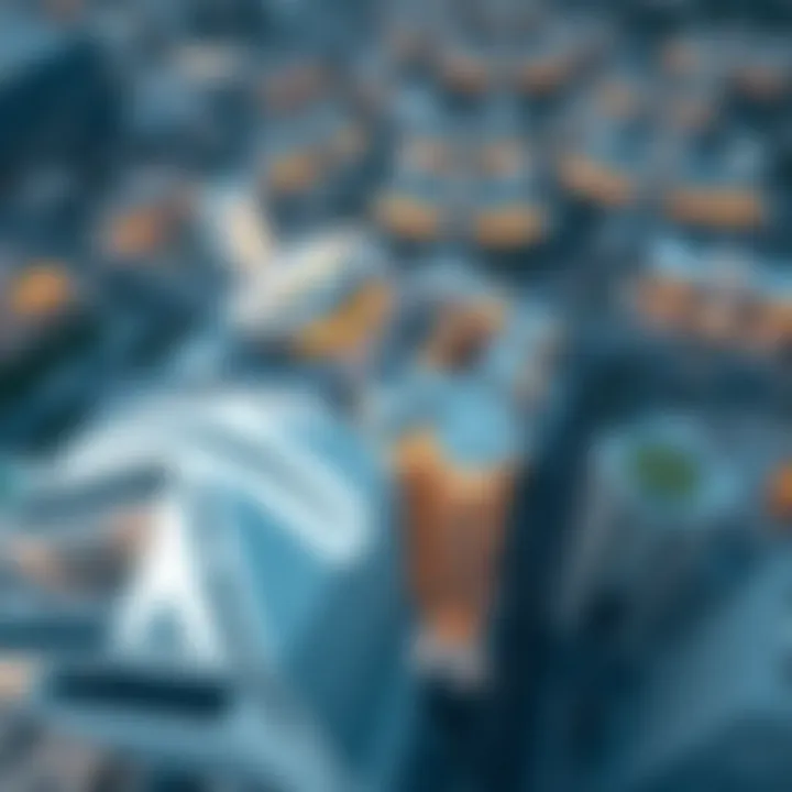 Aerial view of TEcom Free Zone showcasing modern architecture