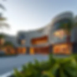 Stunning exterior view of The Anwa showcasing its unique design