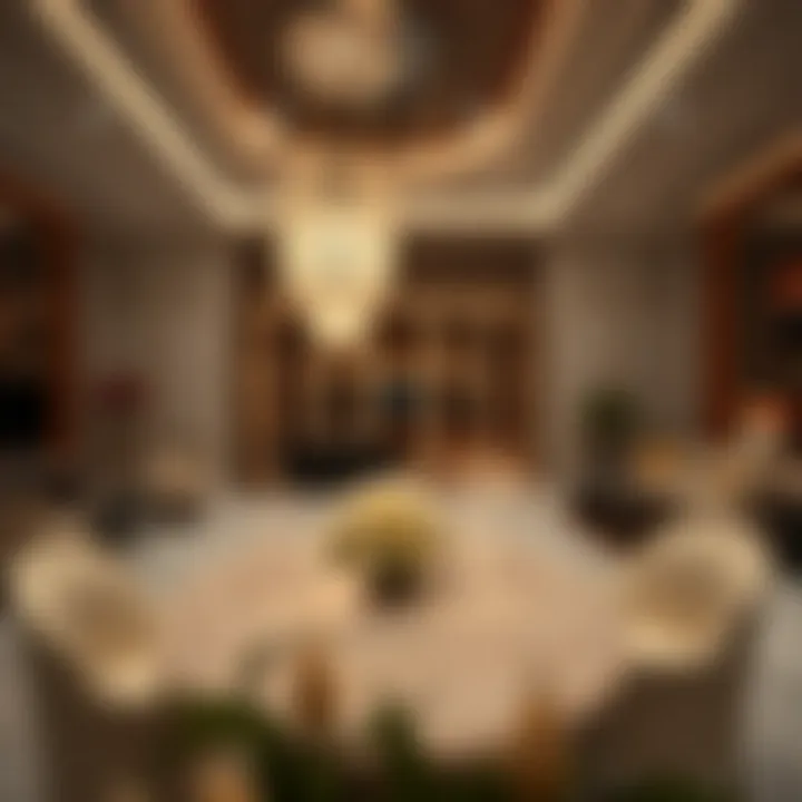 Luxurious interior space highlighting modern amenities