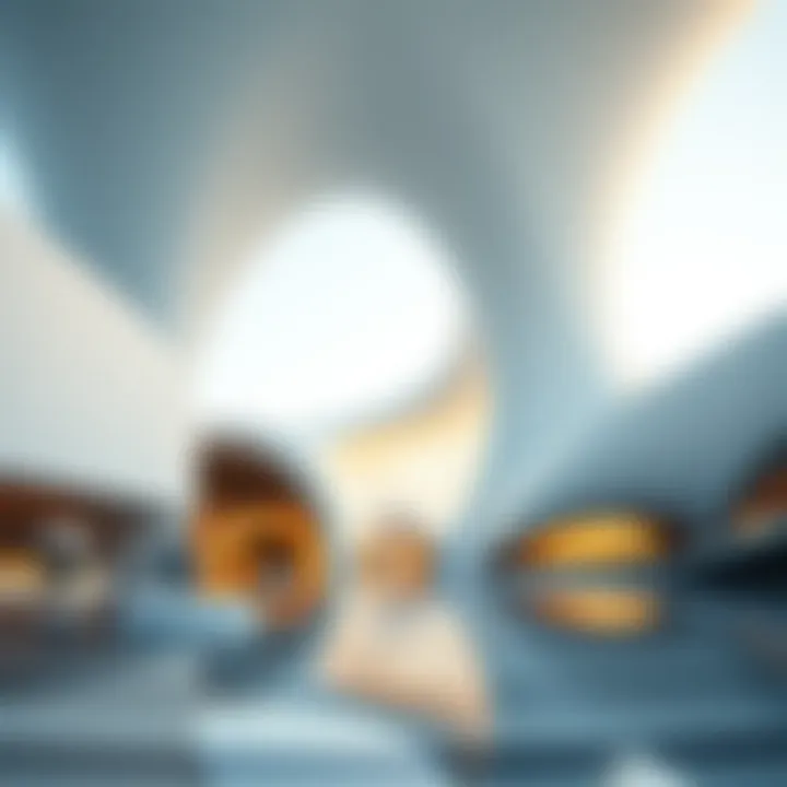 The futuristic Museum of the Future reflecting innovation
