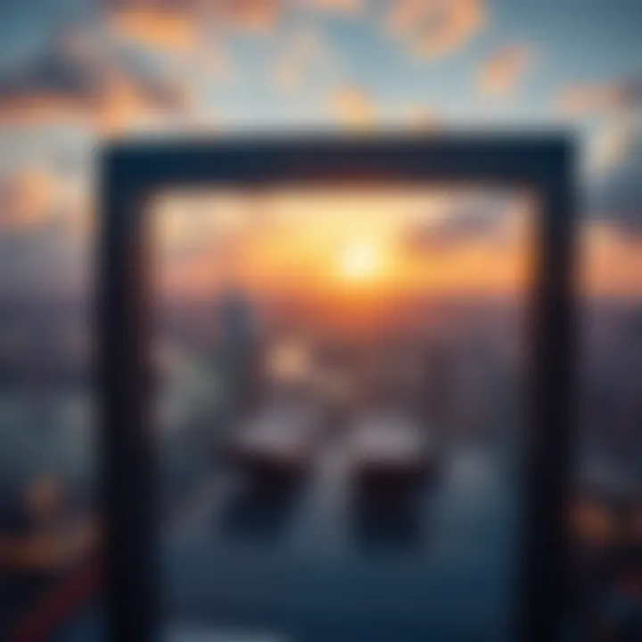 Panoramic perspective from the top offering breathtaking city views