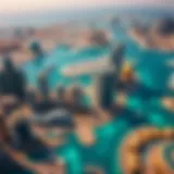 Aerial view of Dubai Marina showcasing its iconic skyline