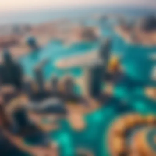 Aerial view of Dubai Marina showcasing its iconic skyline