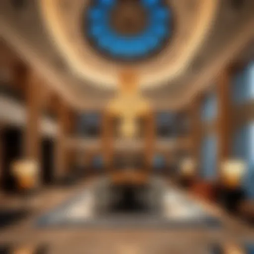 Luxurious lobby of The Ritz-Carlton, DIFC