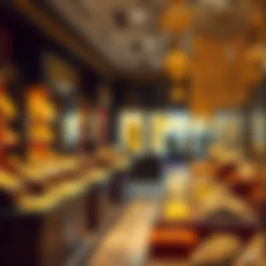 Dubai Gold Market: A Hub of Luxury Dubai gold market showcasing various jewelry pieces
