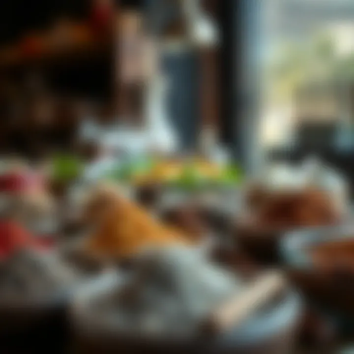 An assortment of spices and ingredients that highlight local culinary traditions.