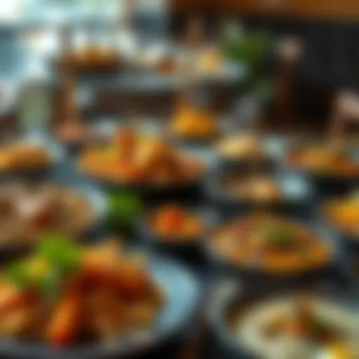 A vibrant spread of traditional Emirati dishes showcasing rich flavors.