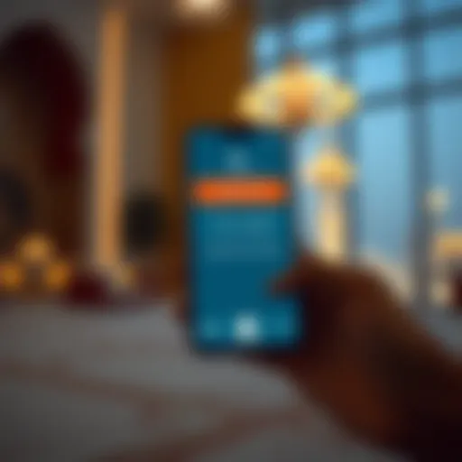 Prayer time notification on a smartphone