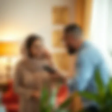 Real estate agent discussing with a client