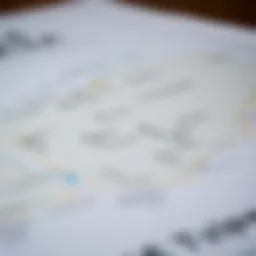 A detailed map highlighting visa types