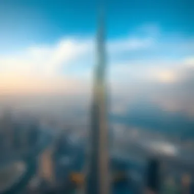 Stunning View from Burj Khalifa View from the observation deck of Burj Khalifa