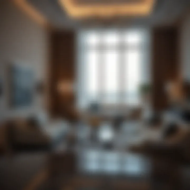 Luxurious interior space with contemporary furnishings at Zaytouna Residence